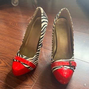 Animal print heels